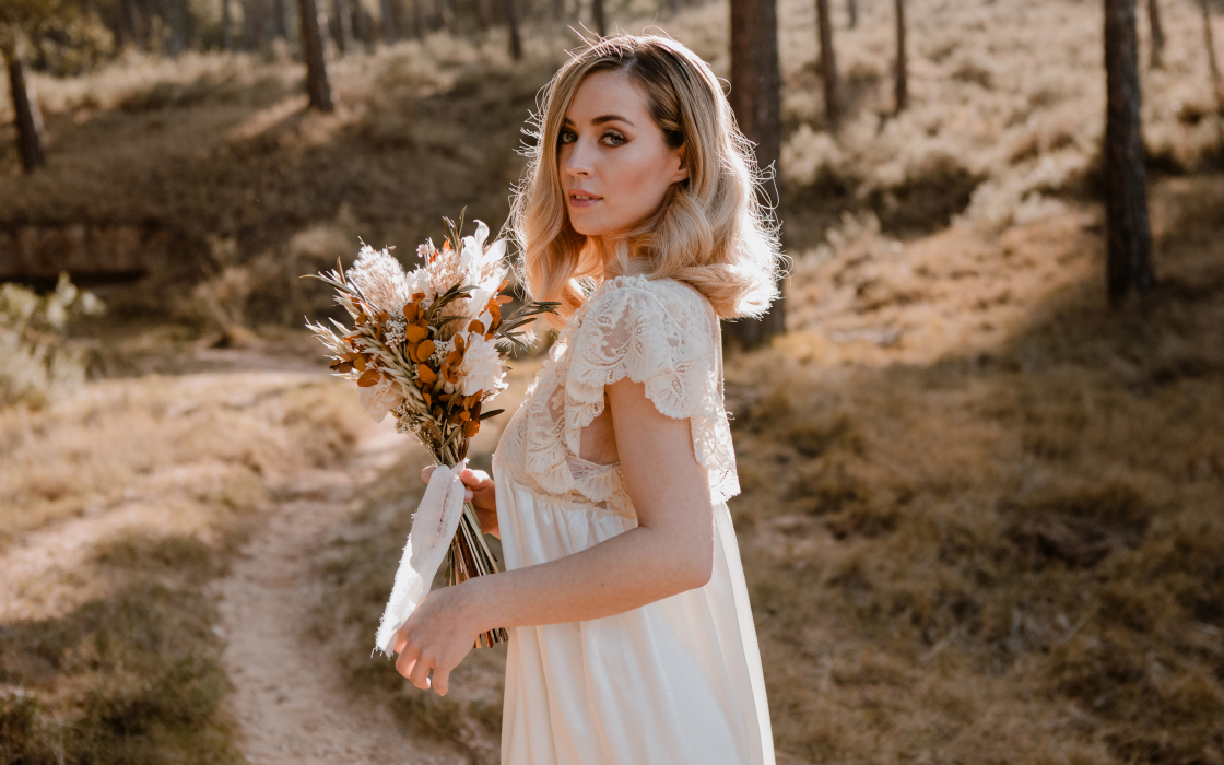 Ramo flores preservadas campestre 5 Camomile Bouquet